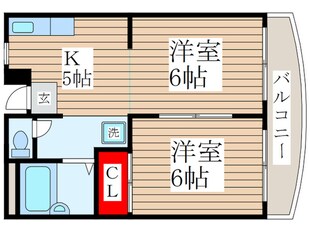 第一佐々木ﾏﾝｼｮﾝの物件間取画像